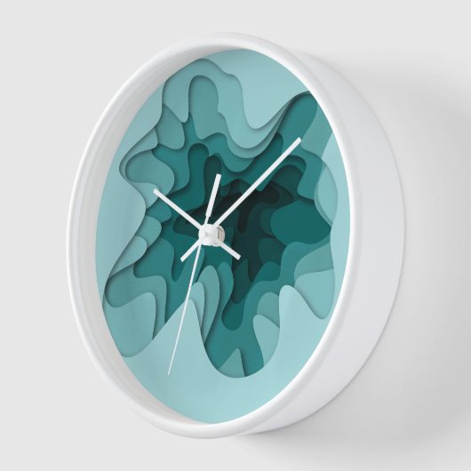 Elegant Ombre Turquoise Blue Layers (Hoek)