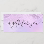 Elegant ombre violet glitter marble make-up kunste (Voorkant)