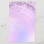 Elegant ombre violet glitter marble make-up kunste flyer (Achterkant)