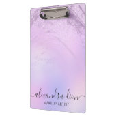 Elegant ombre violet glitter marble make-up kunste klembord (Links)