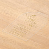 Elegant Once Upon A Time Princess Baby Shower Acryl Uitnodigingen (Laagn)