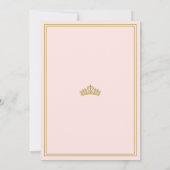 Elegant Once Upon A Time Princess Baby shower Kaart (Achterkant)