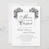 Elegant onder de Chuppah  joodse bruiloft Kaart (Voorkant)