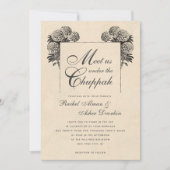 Elegant onder de Chuppah  joodse bruiloft Kaart (Voorkant)