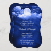 Elegant onder de moonlight prom formele dance kaart (Voorkant / Achterkant)