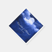 Elegant onder het maanlicht bruiloft servetten (Hoek)