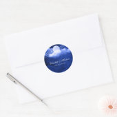 Elegant onder het Moonlight Wedding Favor Label (Envelop)