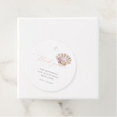 Elegant onder het Zee Little Pearl Baby shower Bedankjes Labels (In situ)