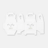 Elegant One Day Away Gold Heart repetitie diner Bedankdoosjes (Uitgevouwen)