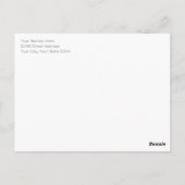 Elegant One Photo Minimalist Blush Save the Date Briefkaart (Achterkant)