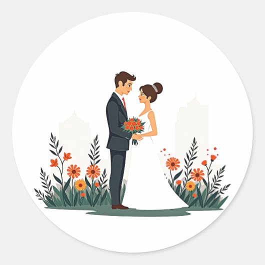 Elegant Oneindige Liefde Stickers (Voorkant)