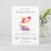 Elegant online Baby shower Kaart (Staand voorkant)