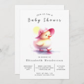Elegant online Baby shower Kaart (Voorkant / Achterkant)