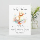 Elegant online Baby shower Kaart (Staand voorkant)