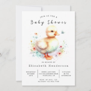 Elegant online Baby shower Kaart