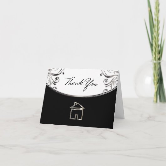 Elegant onroerend goed bedankt kaarten (Voorkant)