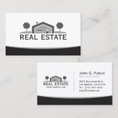 Elegant onroerend goed, huis Logo, makelaar Visitekaartje (Voorkant / Achterkant)