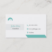 Elegant onroerend goed in elke kleur visitekaartje (Achterkant)