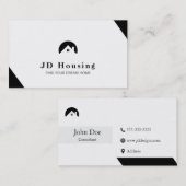 Elegant onroerend goed in elke kleur visitekaartje (Voorkant / Achterkant)