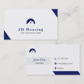 Elegant onroerend goed in elke kleur visitekaartje (Voorkant / Achterkant)