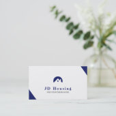 Elegant onroerend goed in elke kleur visitekaartje (Staand voorkant)