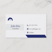 Elegant onroerend goed in elke kleur visitekaartje (Achterkant)