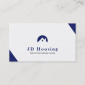 Elegant onroerend goed in elke kleur visitekaartje (Voorkant)