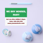 Elegant onroerend goed kopen Wij kopen huizen Flyer (Enkel)