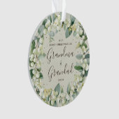 Elegant Ons eerste kerstfeest als grootouders Foto Ornament (voorkant)