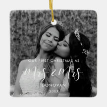 Elegant Ons eerste kerstfeest als Mrs. & Mrs. foto