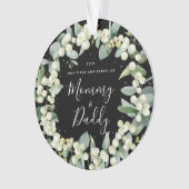 Elegant Ons eerste Kerstfeest als Ouders Foto Ornament (voorkant)