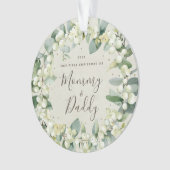 Elegant Ons eerste Kerstfeest als Ouders Foto Ornament (voorkant)