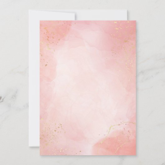 Elegant ons kleine ballerina Baby shower Kaart (Achterkant)