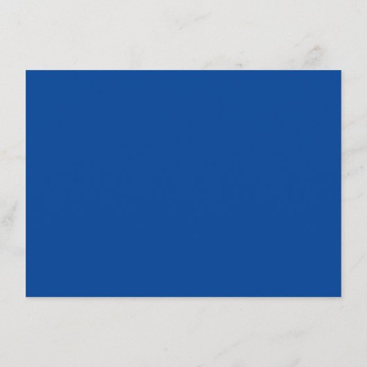 Elegant Ons Nieuw Adres Gegrensd Blauw en Wit Informatiekaartje (Achterkant)