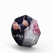 Elegant Ons Verhaal Foto Bruiloft Handgeschreven (Rechts)