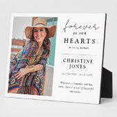 Elegant Onsterfelijk in onze Harten Herdenkingsfot Fotoplaat (Zijkant)