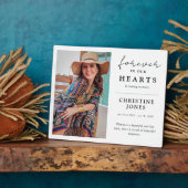 Elegant Onsterfelijk in onze Harten Herdenkingsfot Fotoplaat (Zijkant)