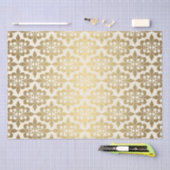 Elegant  ontkoppelingspagina Ggloed Gold Damask Tissuepapier (Craft)