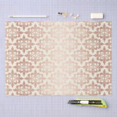 Elegant ontkoppelingspagina Glow Roos Gold Damask Tissuepapier (Craft)