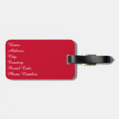 Elegant ontwerp bagagelabel (Achterkant horizontaal)