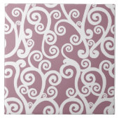 Elegant ontwerp, bloempatroon, stoffige roze, wit tegeltje (Voorkant)