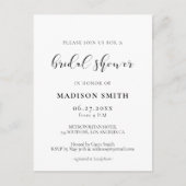 Elegant ontwerp Bruidsdouche uitnodiging (Voorkant)