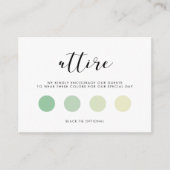 Elegant ontwerp Bruiloft kleding Informatiekaartje (Voorkant)