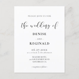 Elegant ontwerp bruiloft uitnodiging