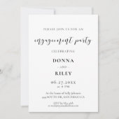 Elegant ontwerp Engagement party uitnodiging (Voorkant)