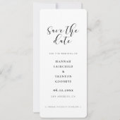 Elegant ontwerp Fotostrip Sla de datum op Aankondiging (Achterkant)