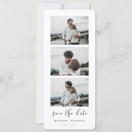 Elegant ontwerp Fotostrip Sla de datum op Aankondiging