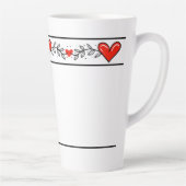 Elegant ontwerp-latte Mok voor het hart (Rechts)