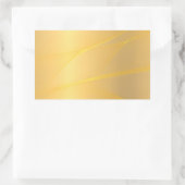 Elegant ontwerp lege sjabloon glamoureuze nepgoud rechthoekige sticker (Tas)