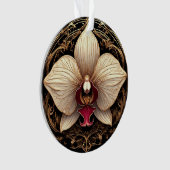 Elegant ontwerp met gouden orchidee ornament (voorkant)